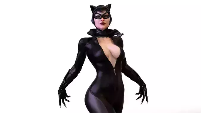 Catwoman x-ray woman 3D model