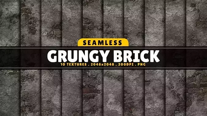 Texture Pack Seamless Grungy Brick Vol 02