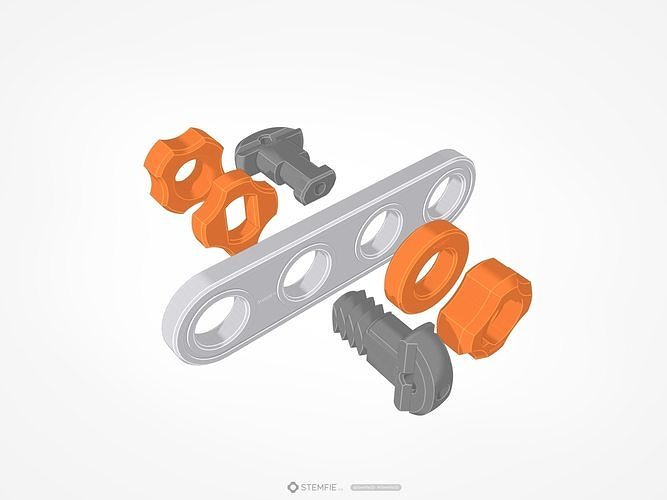 STEMFIE construction set sample parts Free 3D print model