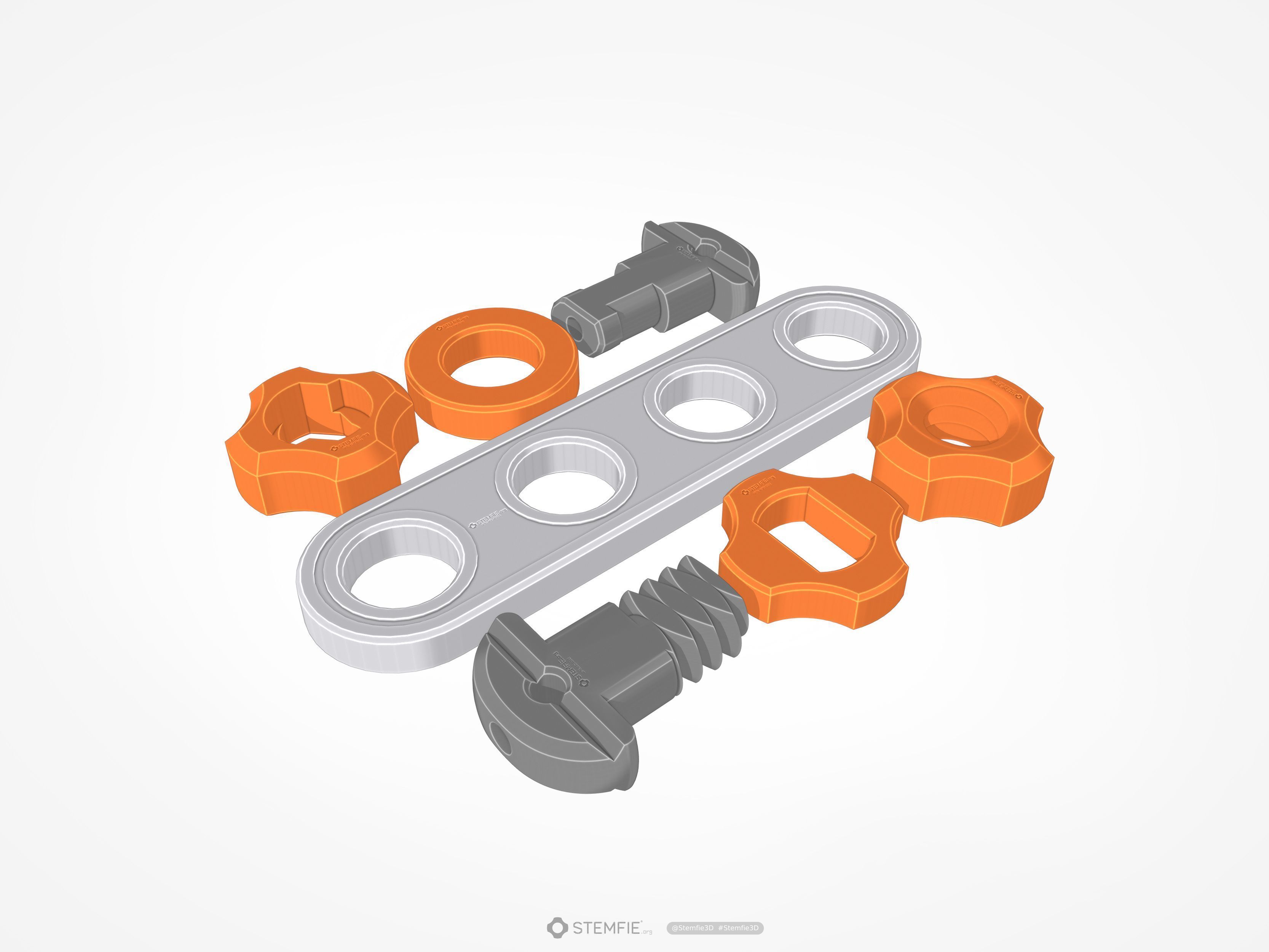 STEMFIE construction set sample parts Free 3D print model_1