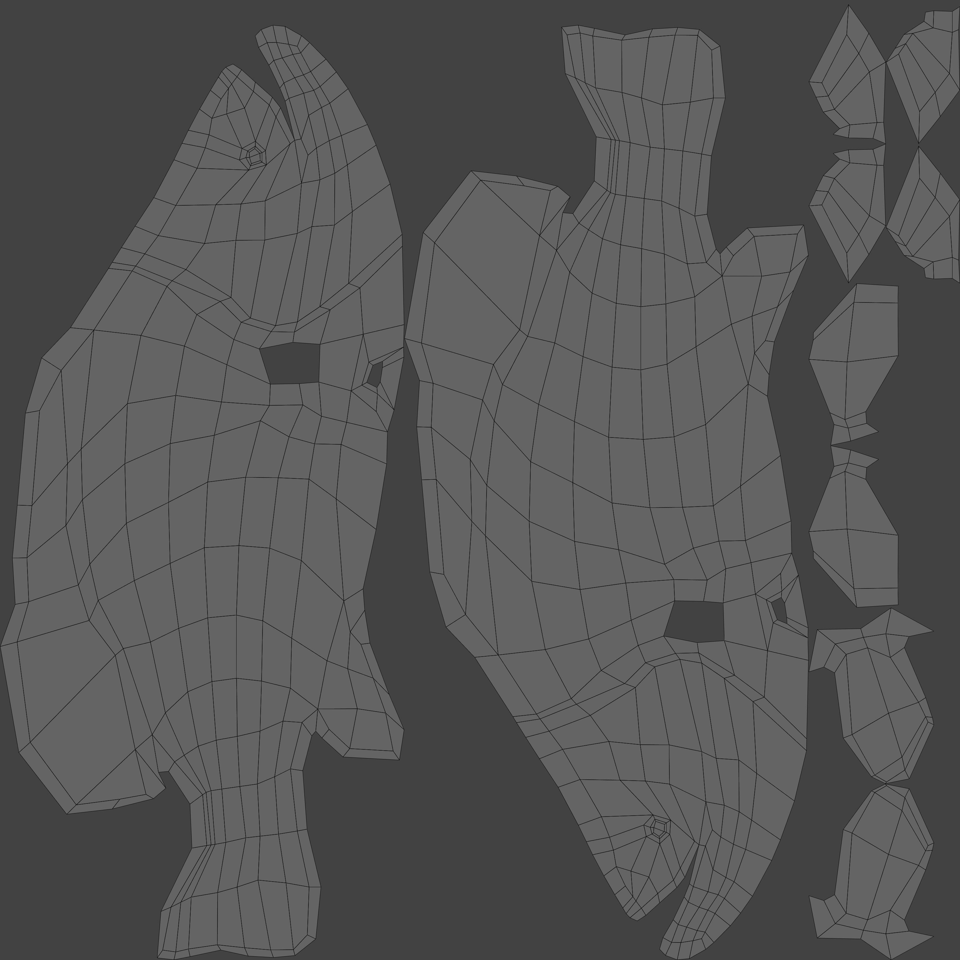 Humpback Grouper Low-poly 3D model_31