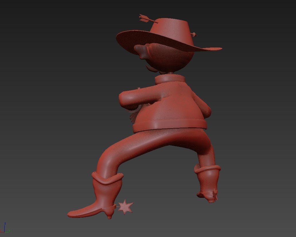Cartoon Cowboy 3D model_14