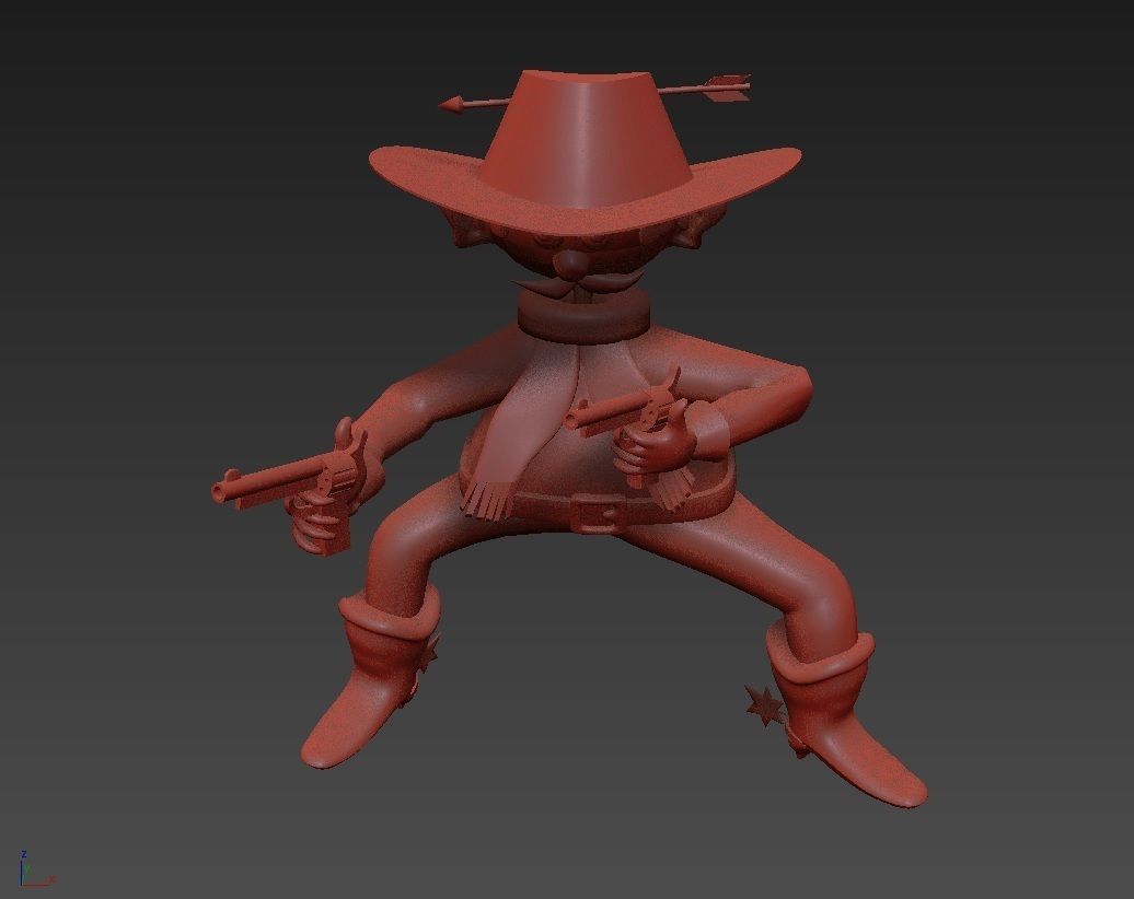 Cartoon Cowboy 3D model_15