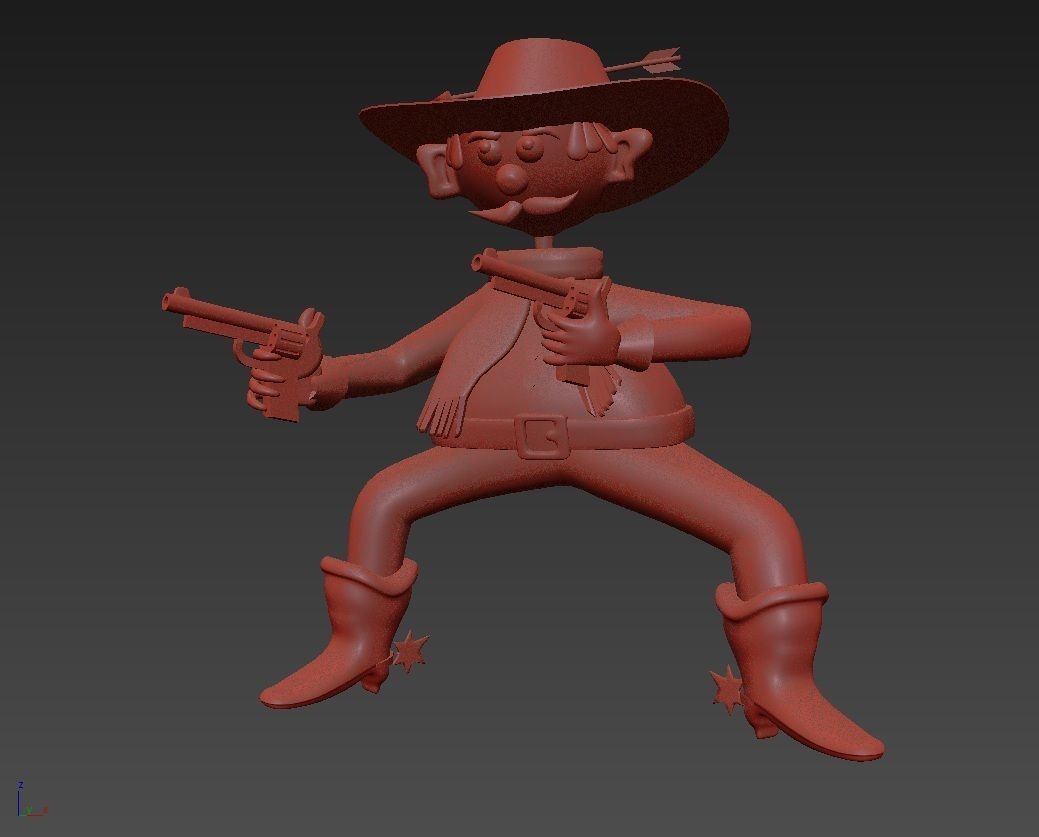 Cartoon Cowboy 3D model_12
