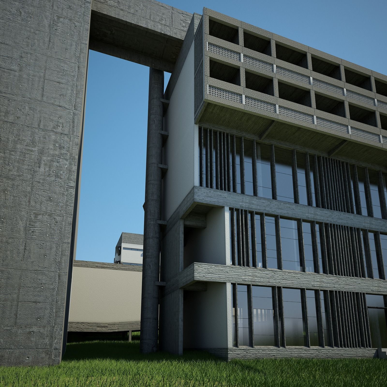 Convent La Tourette 3D model_19