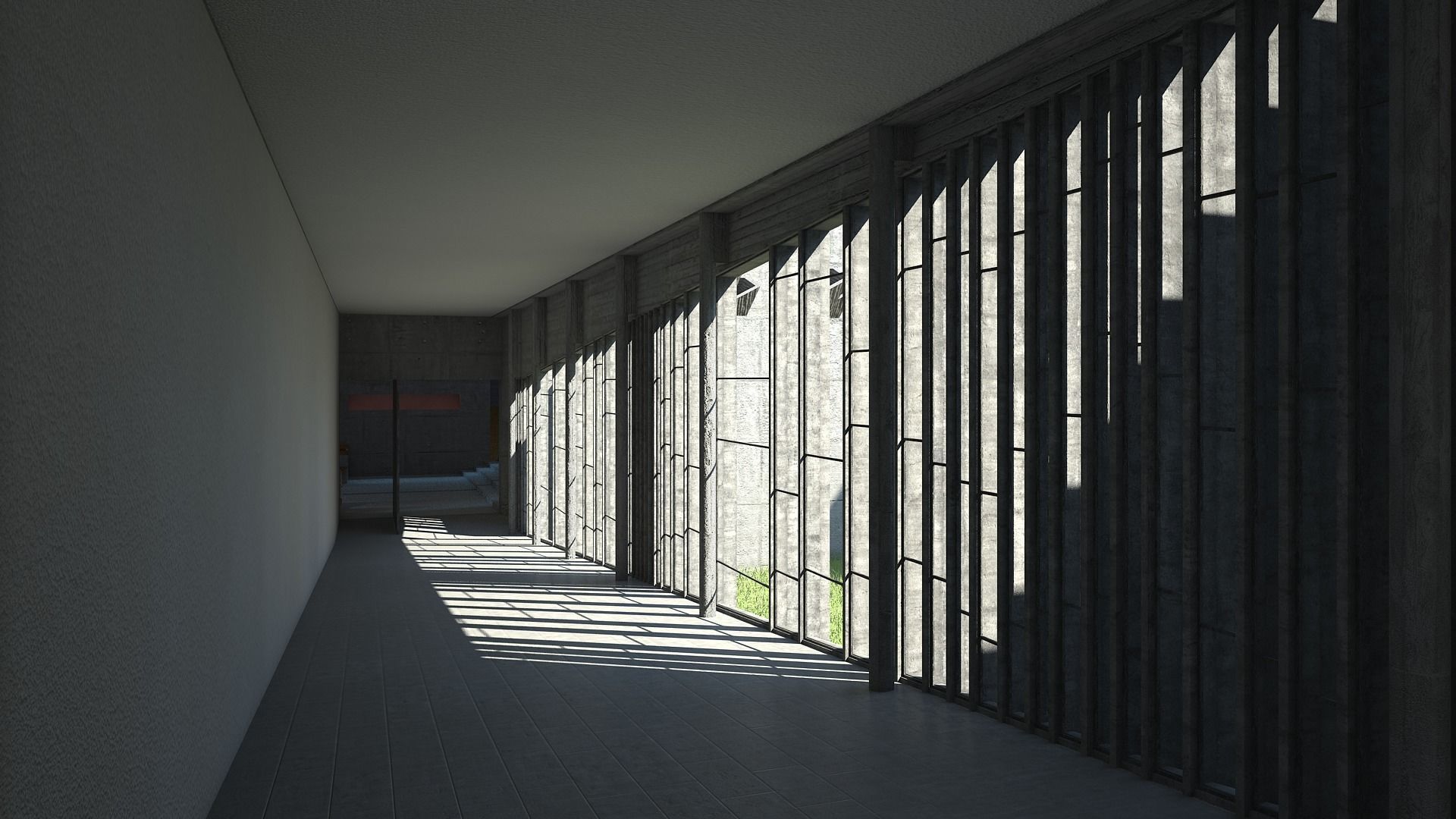 Convent La Tourette 3D model_7