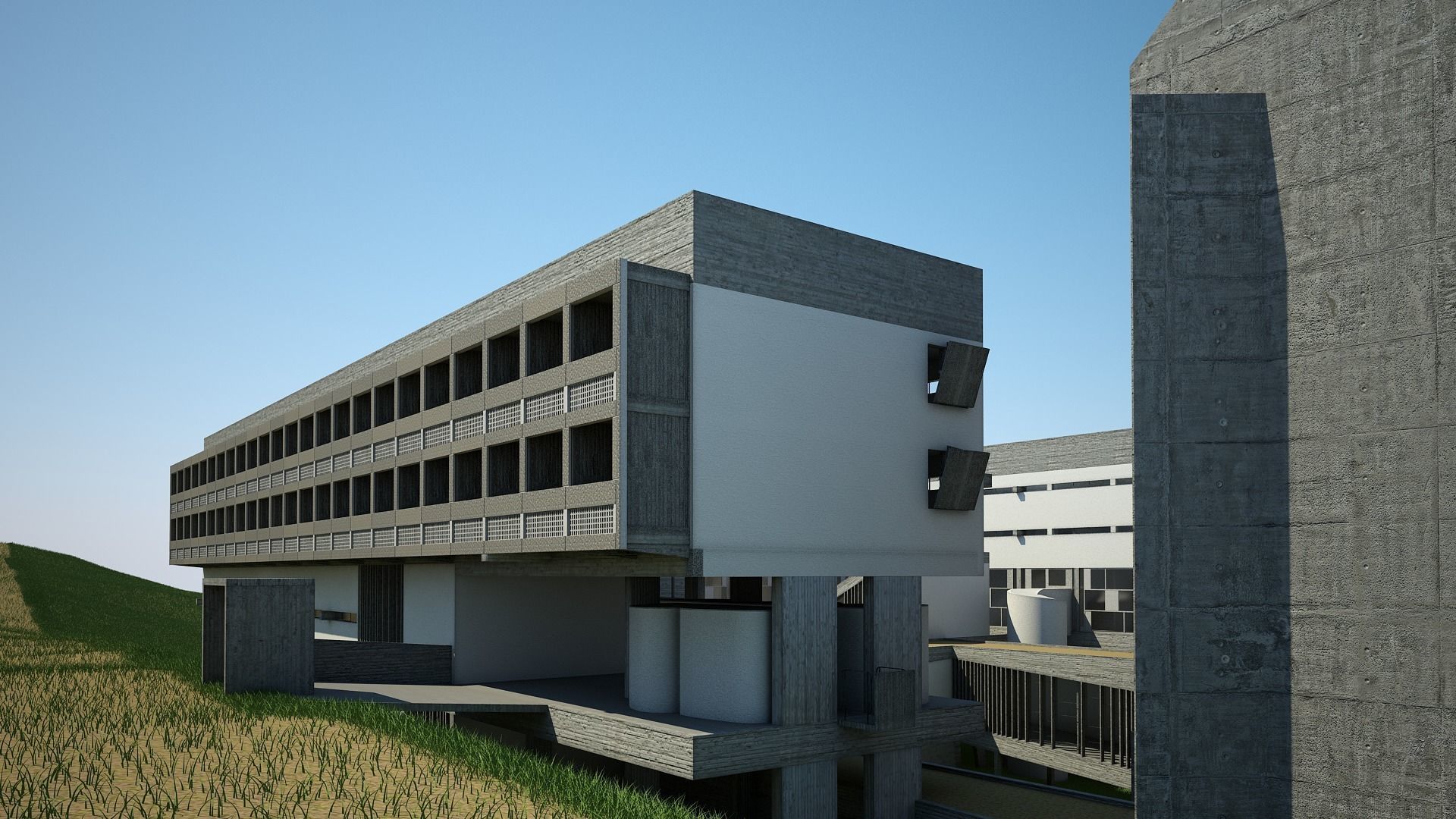 Convent La Tourette 3D model_20