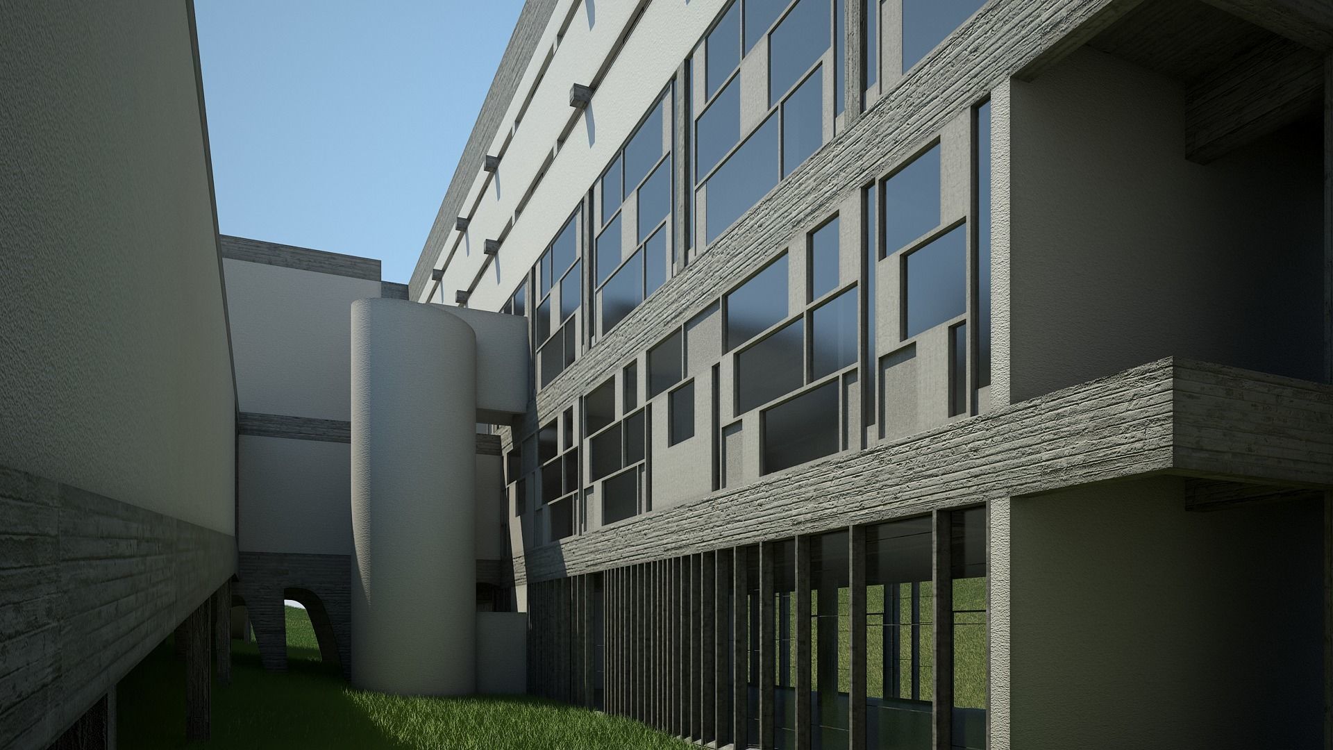 Convent La Tourette 3D model_22