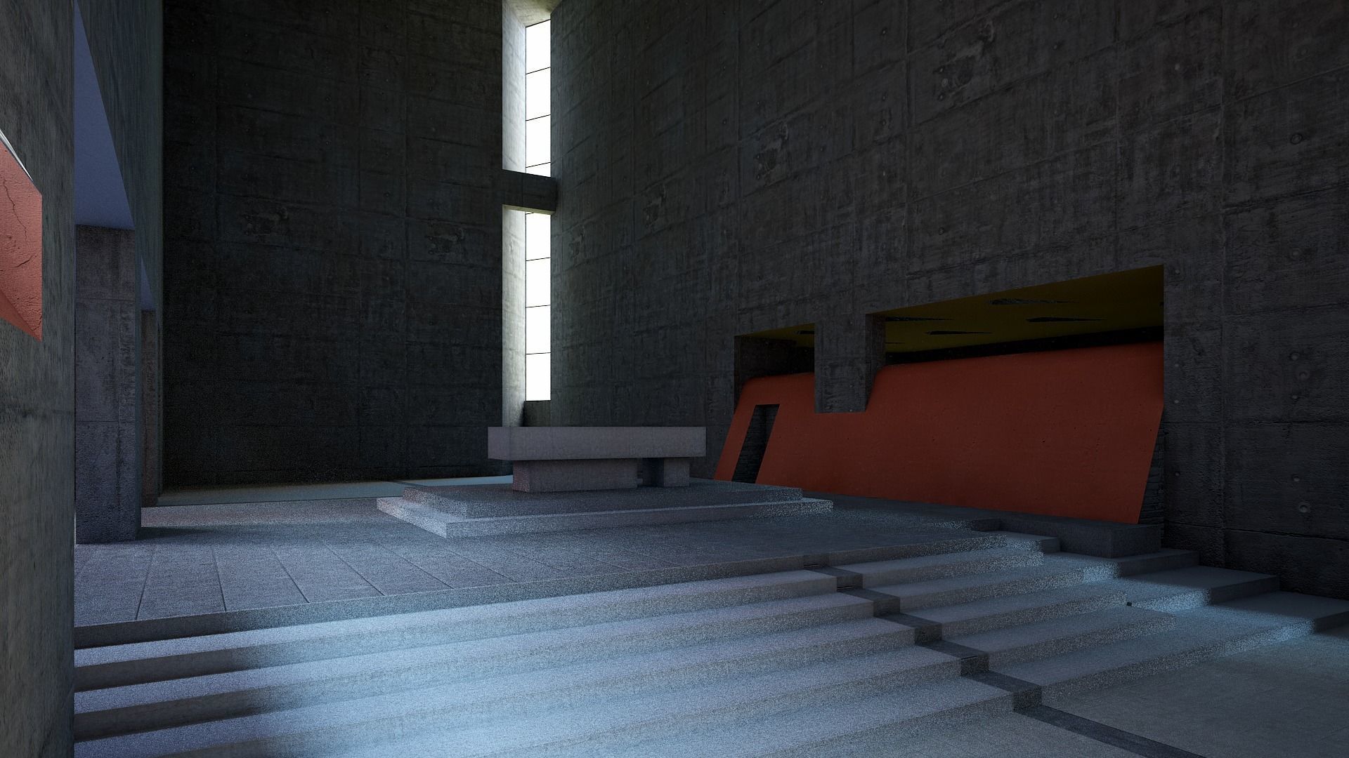 Convent La Tourette 3D model_10