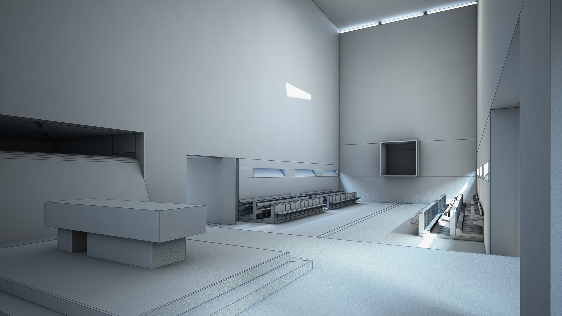Convent La Tourette 3D model_29