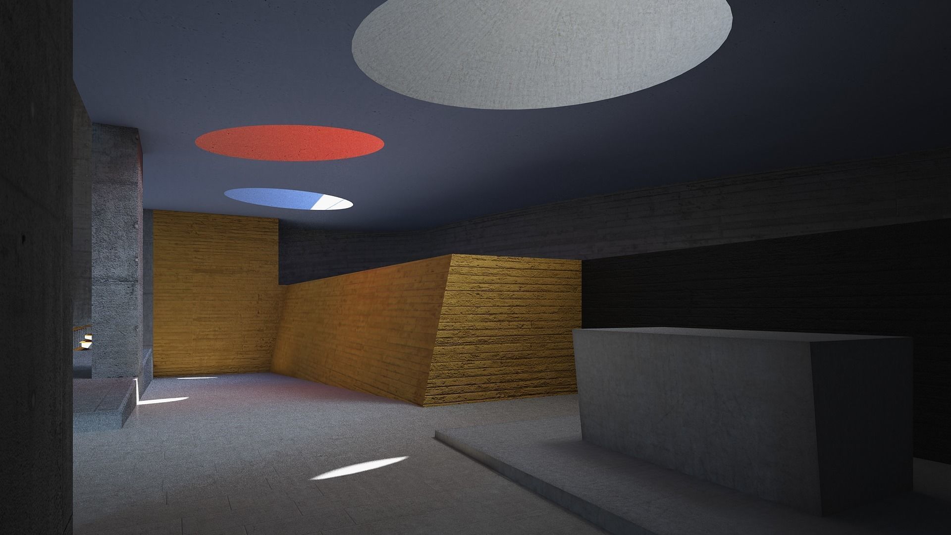 Convent La Tourette 3D model_8