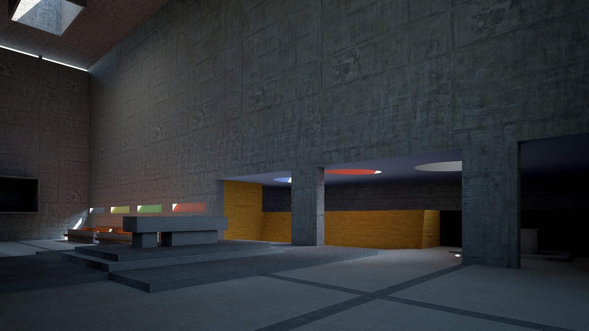 Convent La Tourette 3D model_13