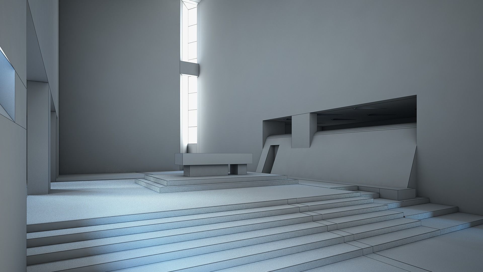 Convent La Tourette 3D model_30