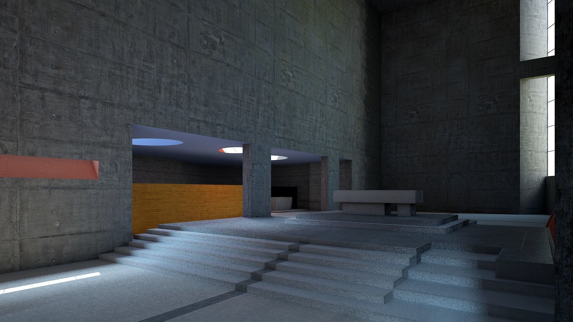 Convent La Tourette 3D model_11