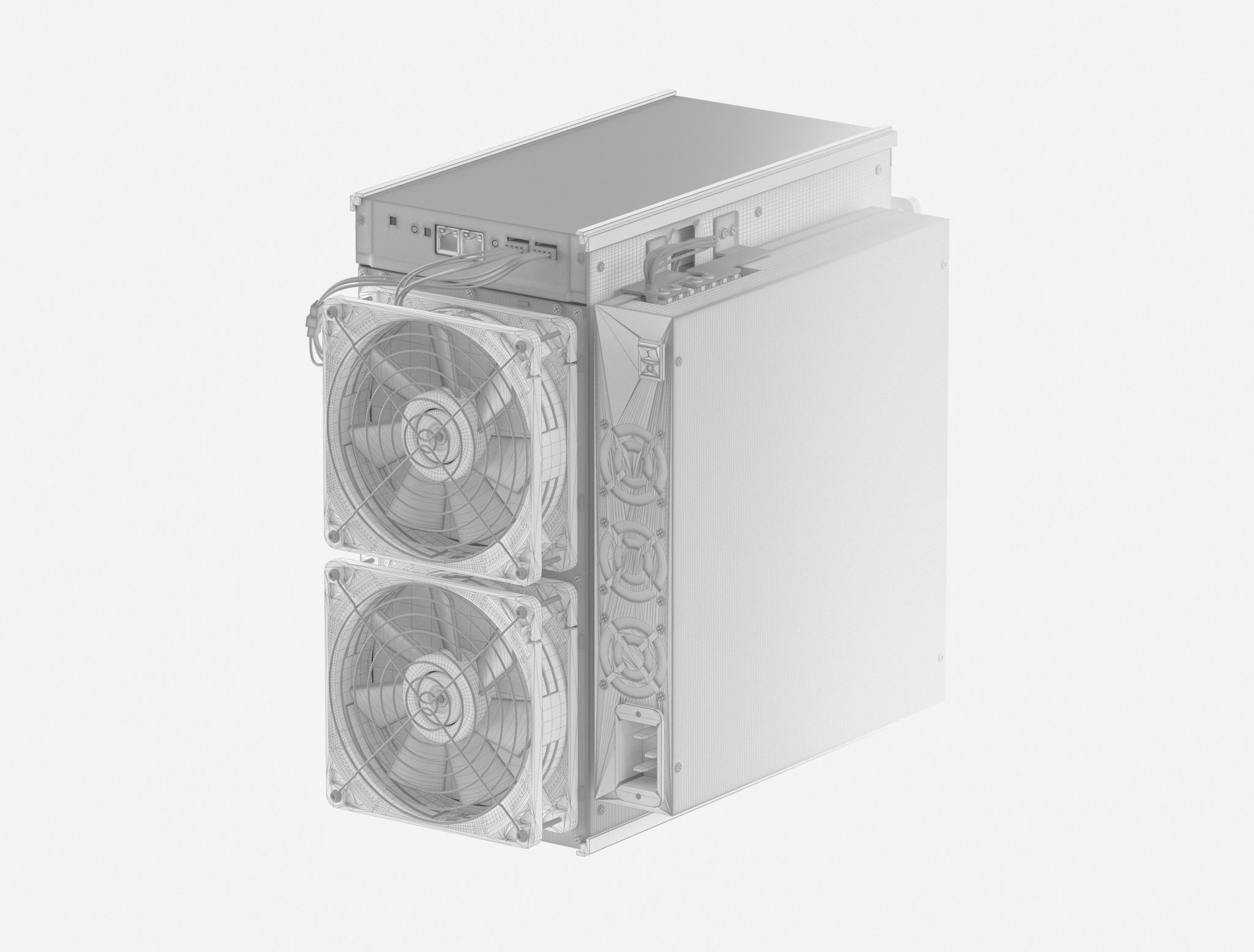 ASIC Miner A1066 - no textures 3D model_2