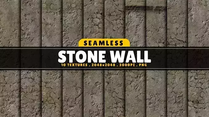 Texture Pack Seamless Stone Wall Vol 01