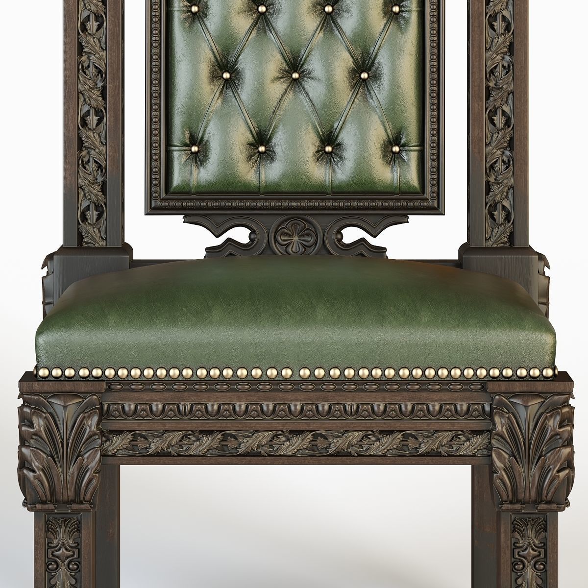 Gothic Throne 3D model_5