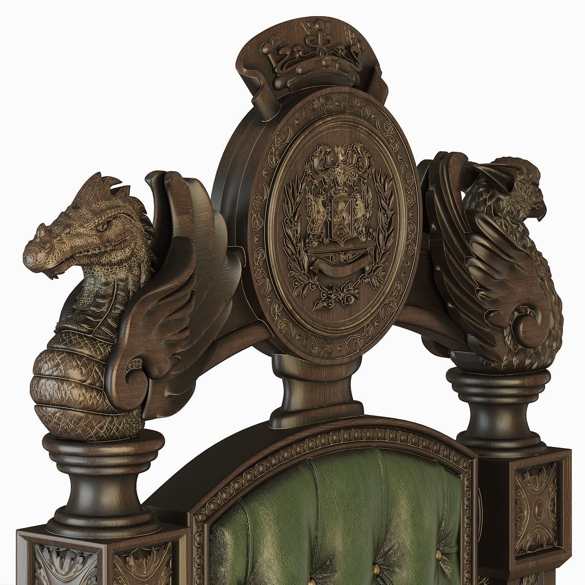 Gothic Throne 3D model_3