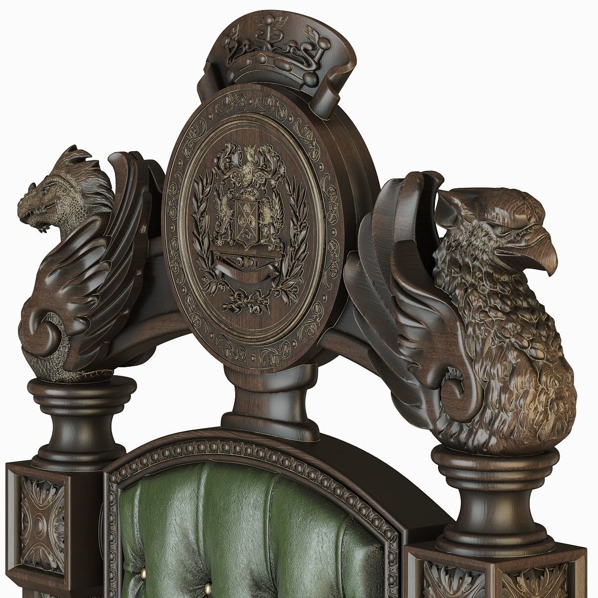 Gothic Throne 3D model_1