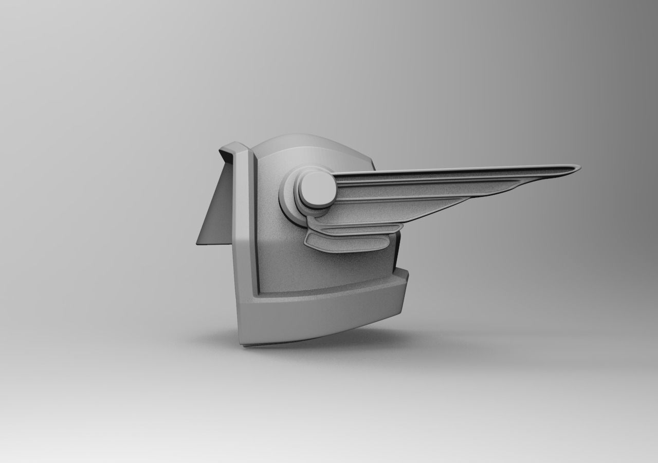 Helmet 2 with wings Free 3D model_1