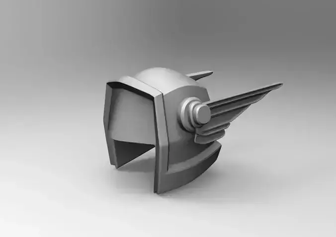 Helmet 2 with wings Free 3D model