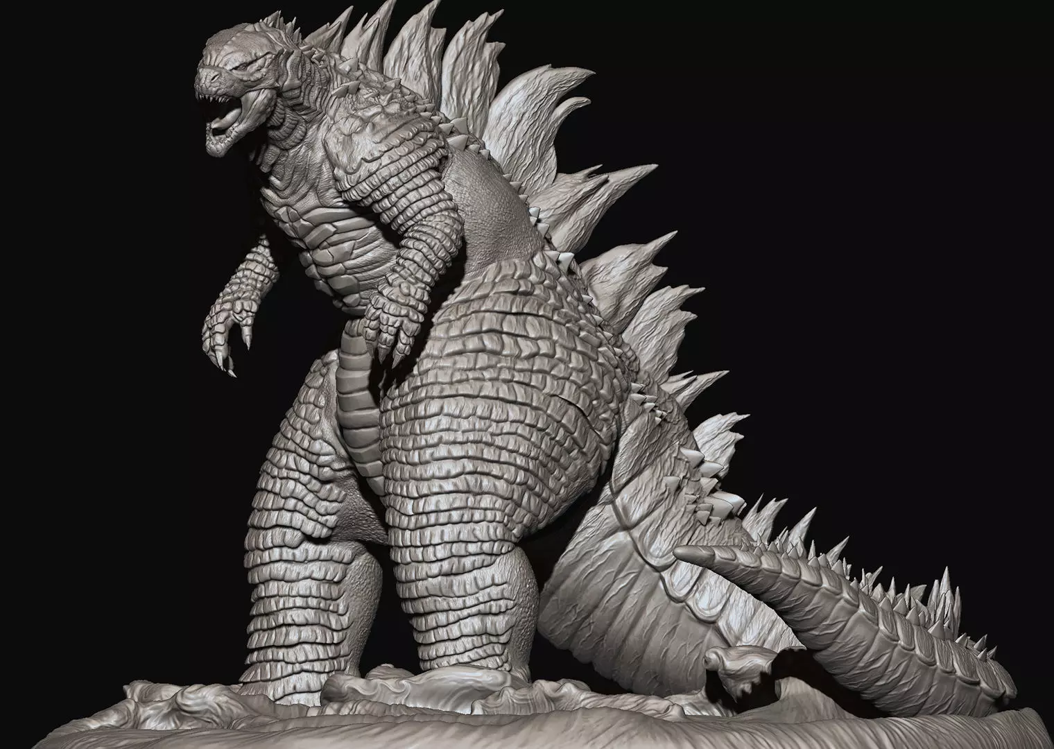 Godzilla for 3dprint 3D print model_0