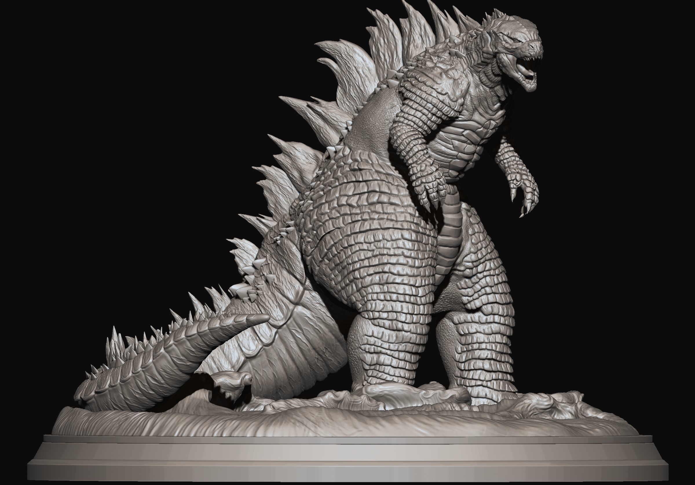 Godzilla for 3dprint 3D print model_5