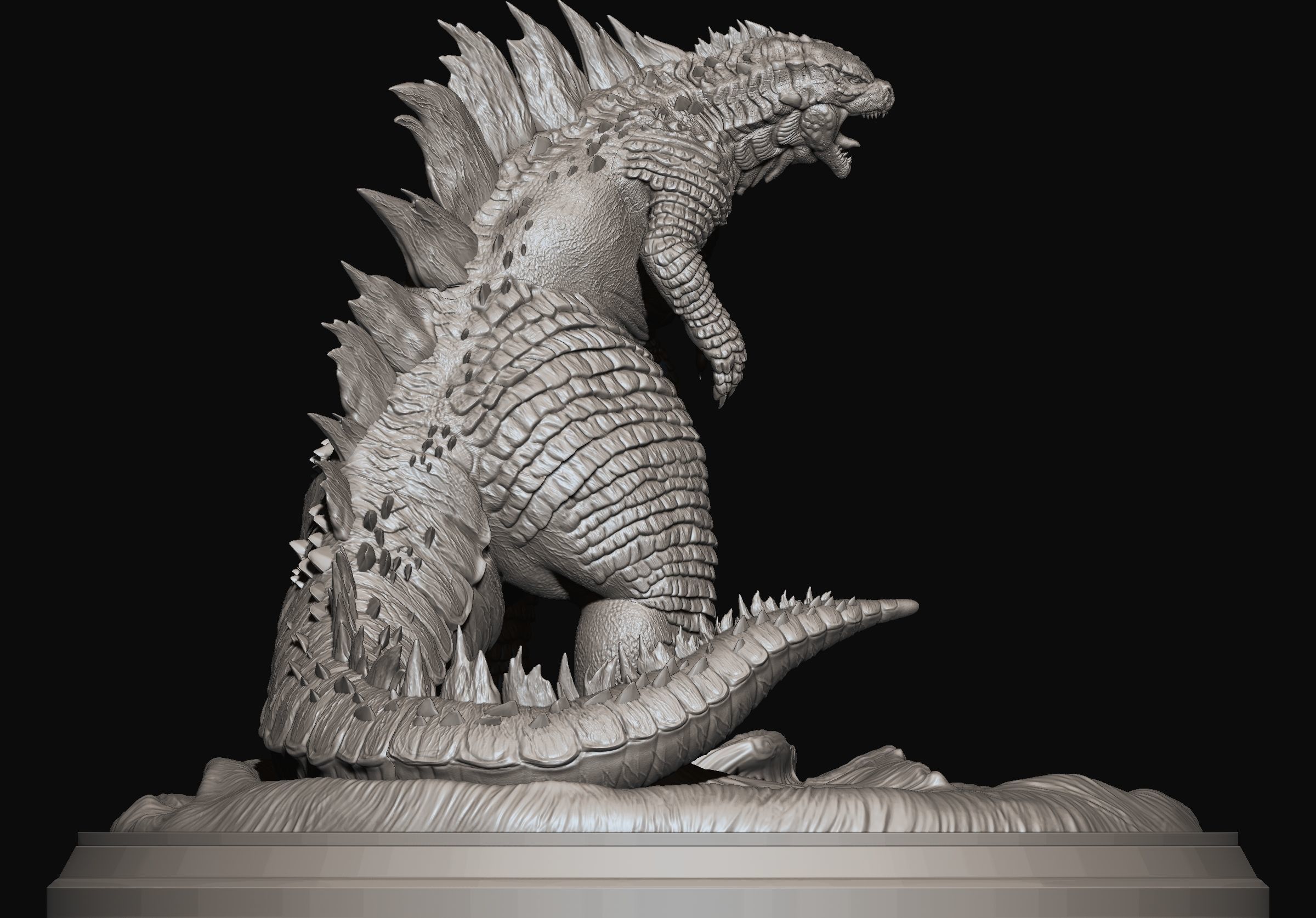 Godzilla for 3dprint 3D print model_4