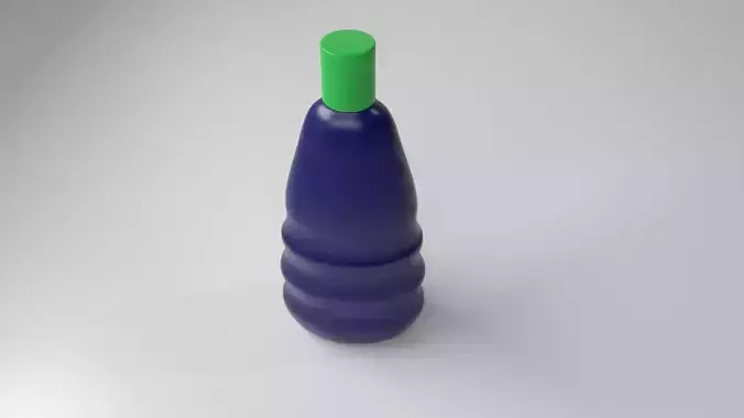 Green Plastic Shampoo Bottle 16