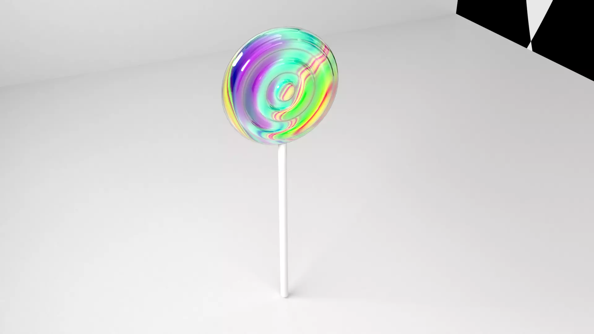 Rainbow Lollipop 1 3D model_0