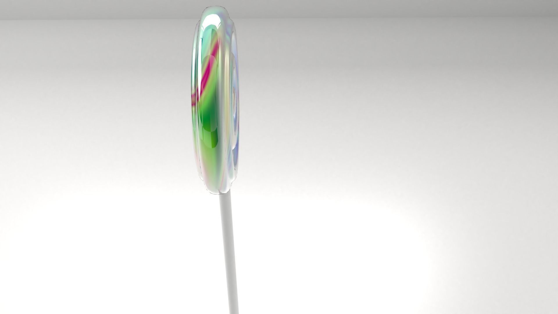 Rainbow Lollipop 1 3D model_2