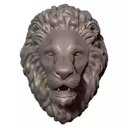 Lion Head Sculpture - Lion Stare 3D print model
