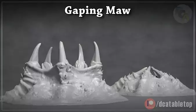 Gaping Maw - 3D Printable Monster- 2 Poses