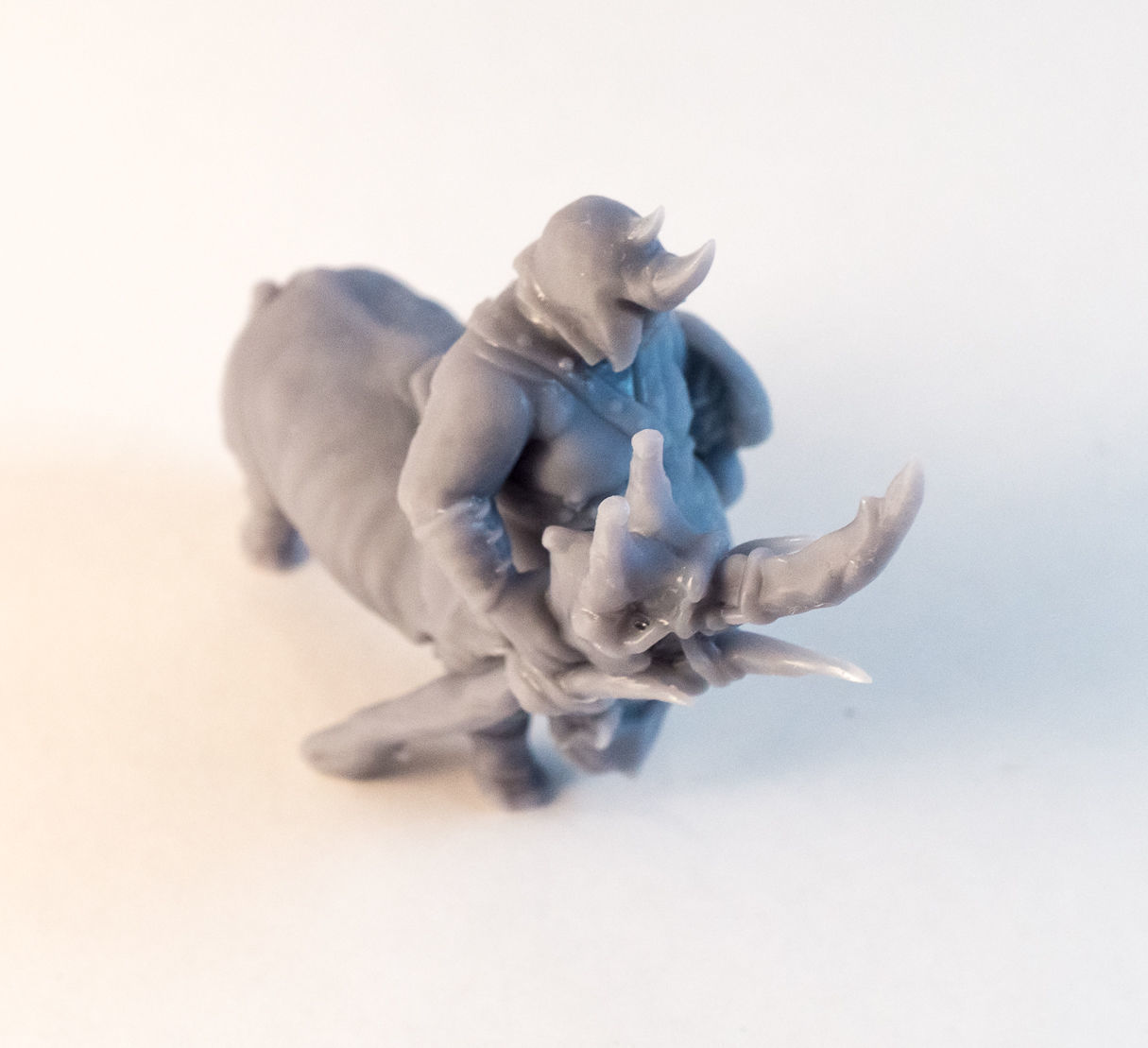 Rhino Centaur - 3D Printable Character - 2 Poses 3D print model_5
