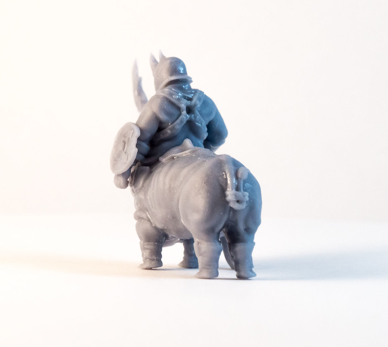 Rhino Centaur - 3D Printable Character - 2 Poses 3D print model_4