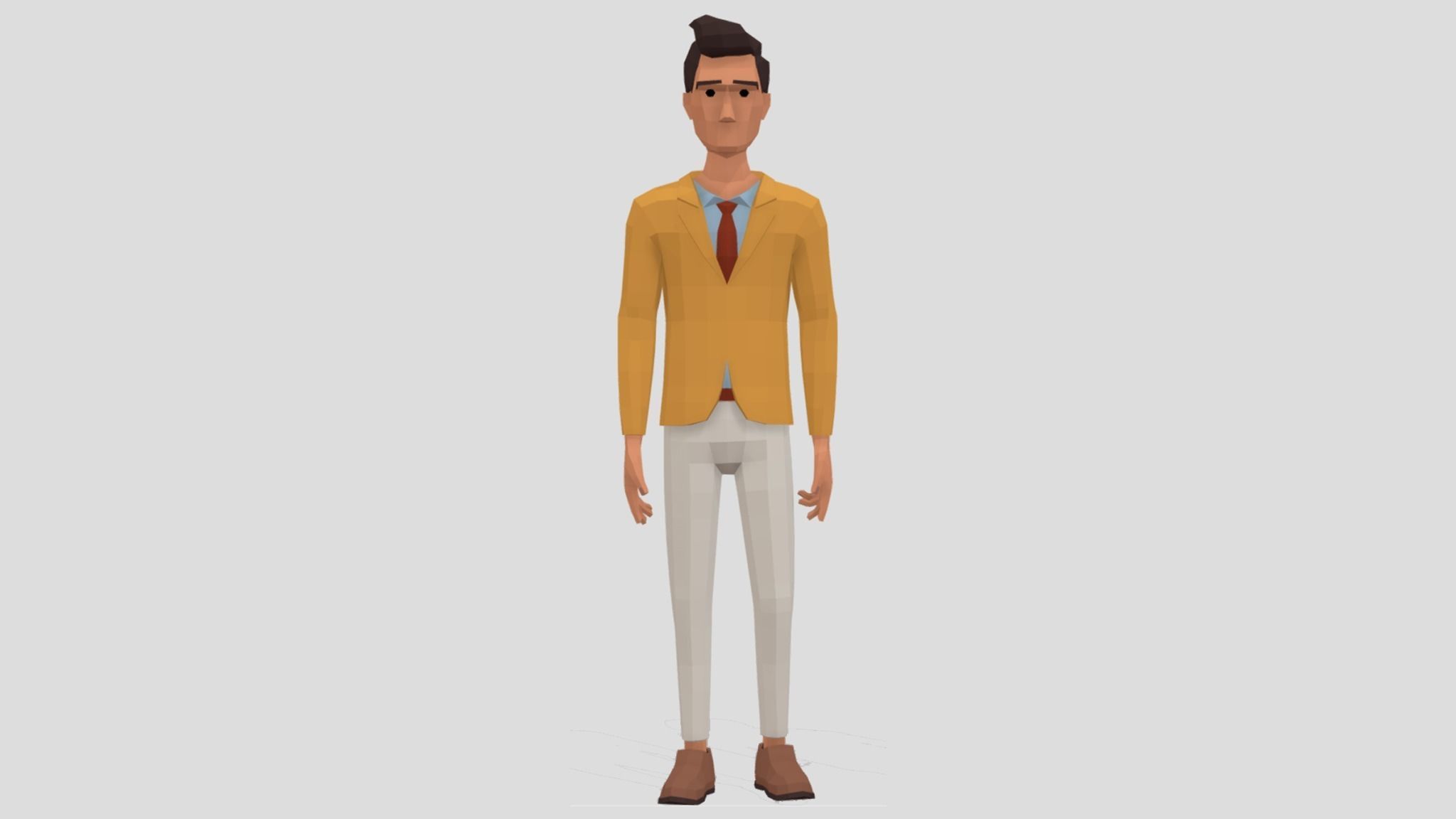 Low Poly Characters  Low-poly 3D model_12