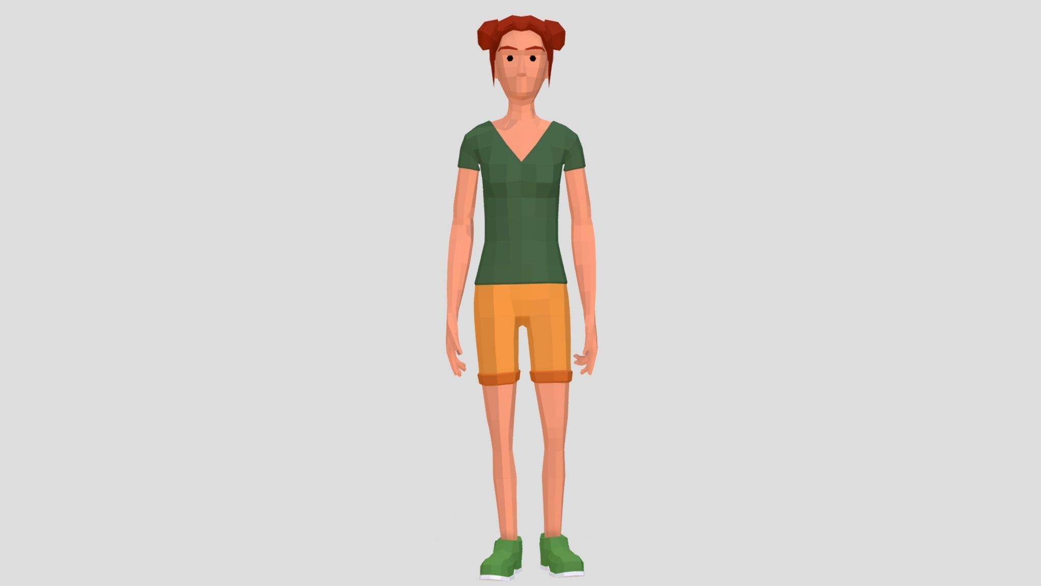 Low Poly Characters  Low-poly 3D model_8