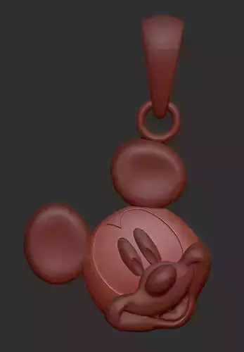 mickey mouse pendent 3D print model