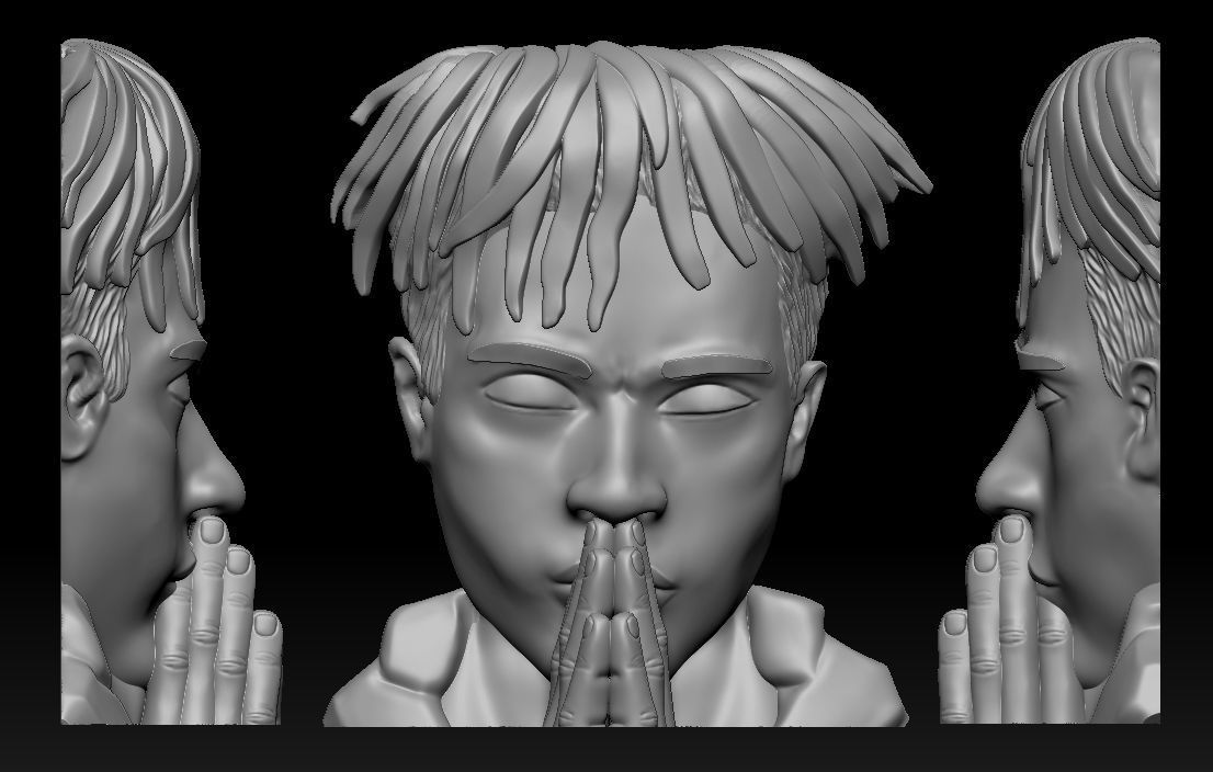 xxxtentacion  Face Pendant 3D print model_2