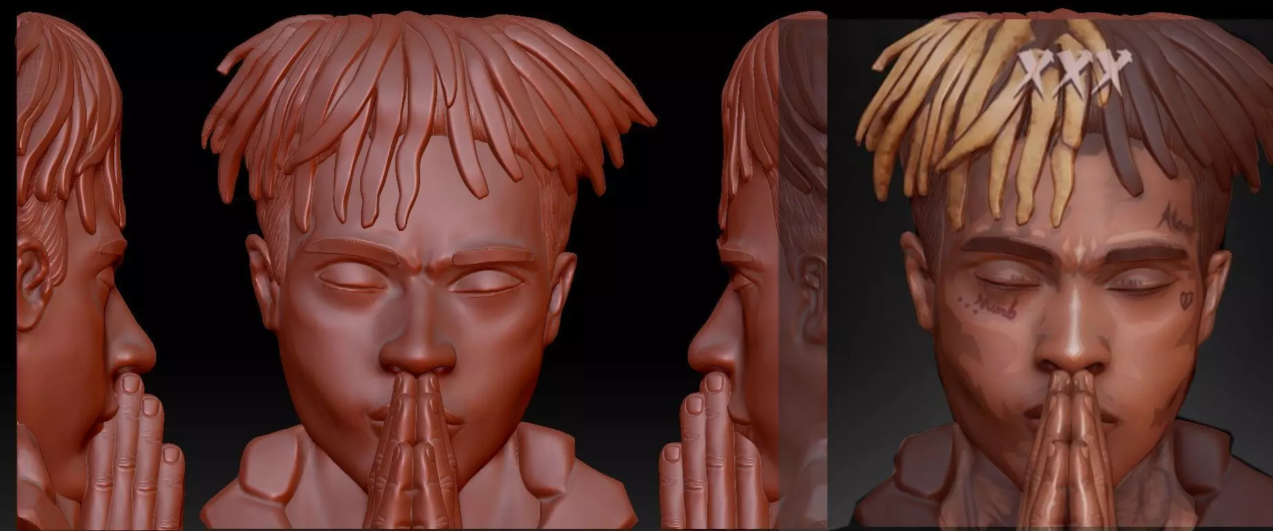 xxxtentacion  Face Pendant 3D print model_0