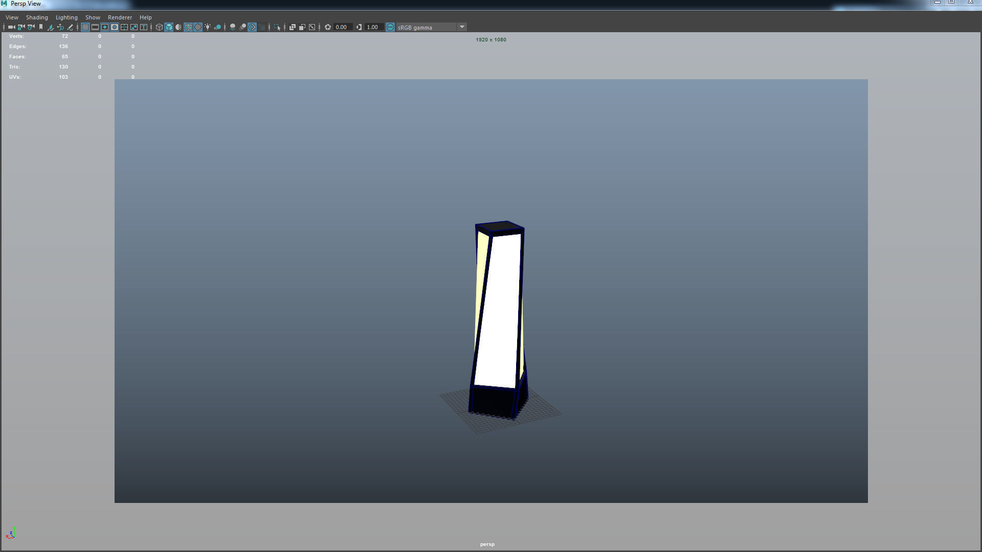 Garden Light Pack Low-poly 3D model_10