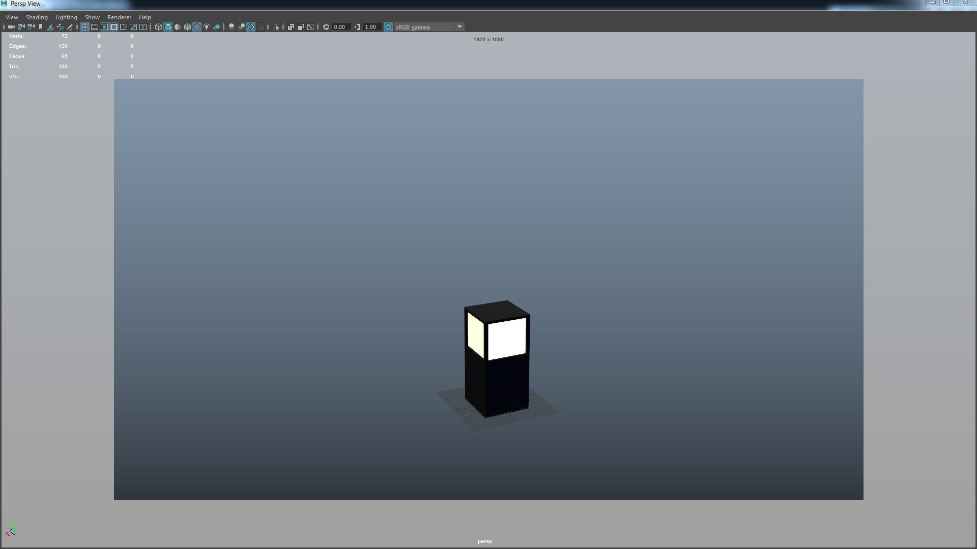 Garden Light Pack Low-poly 3D model_15