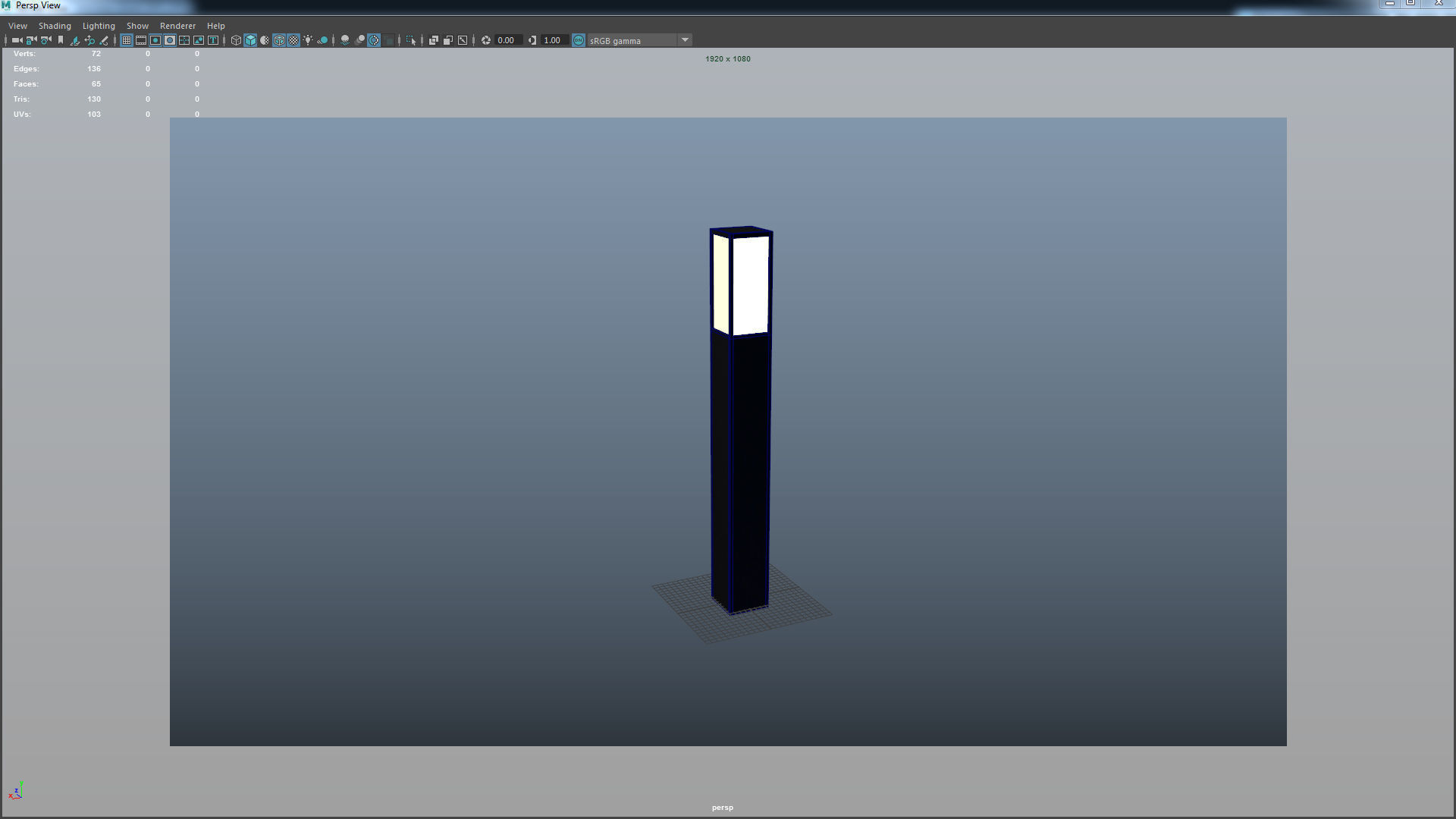 Garden Light Pack Low-poly 3D model_6