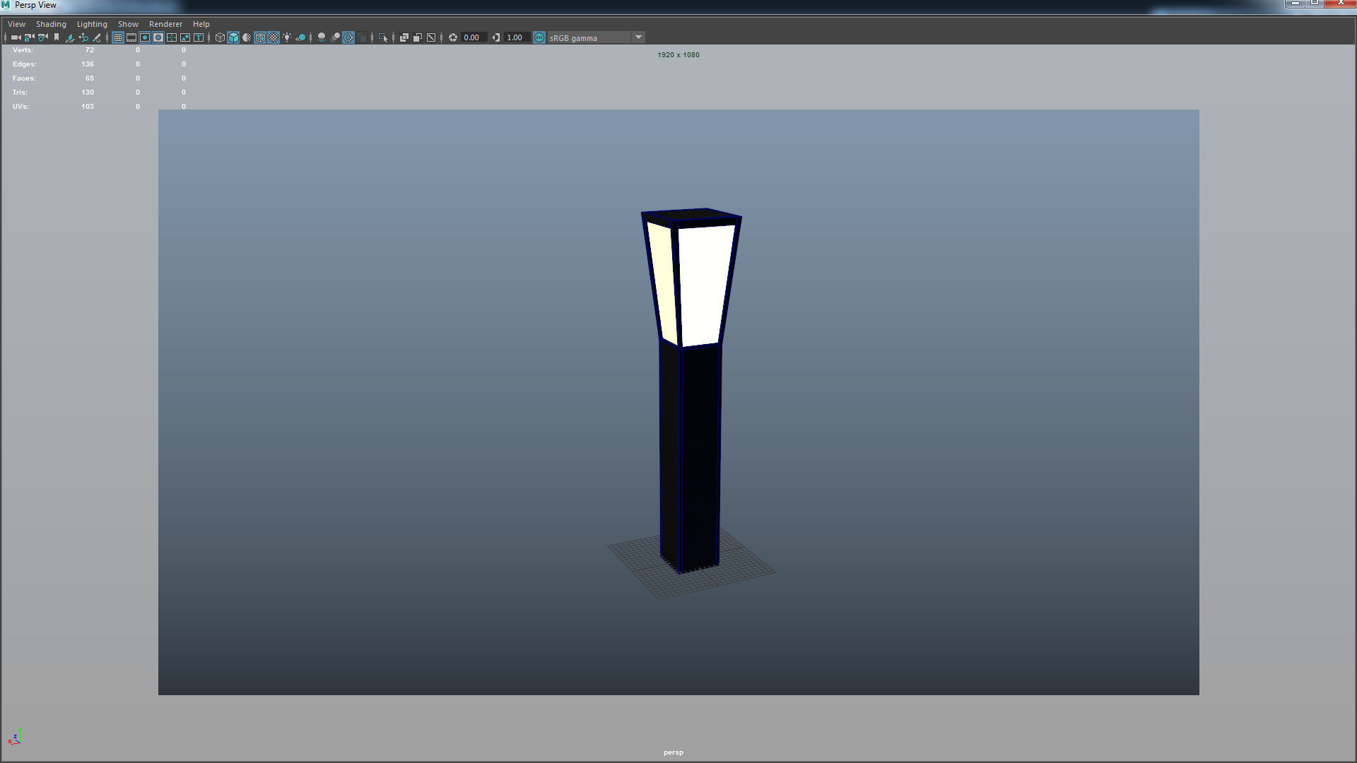 Garden Light Pack Low-poly 3D model_18