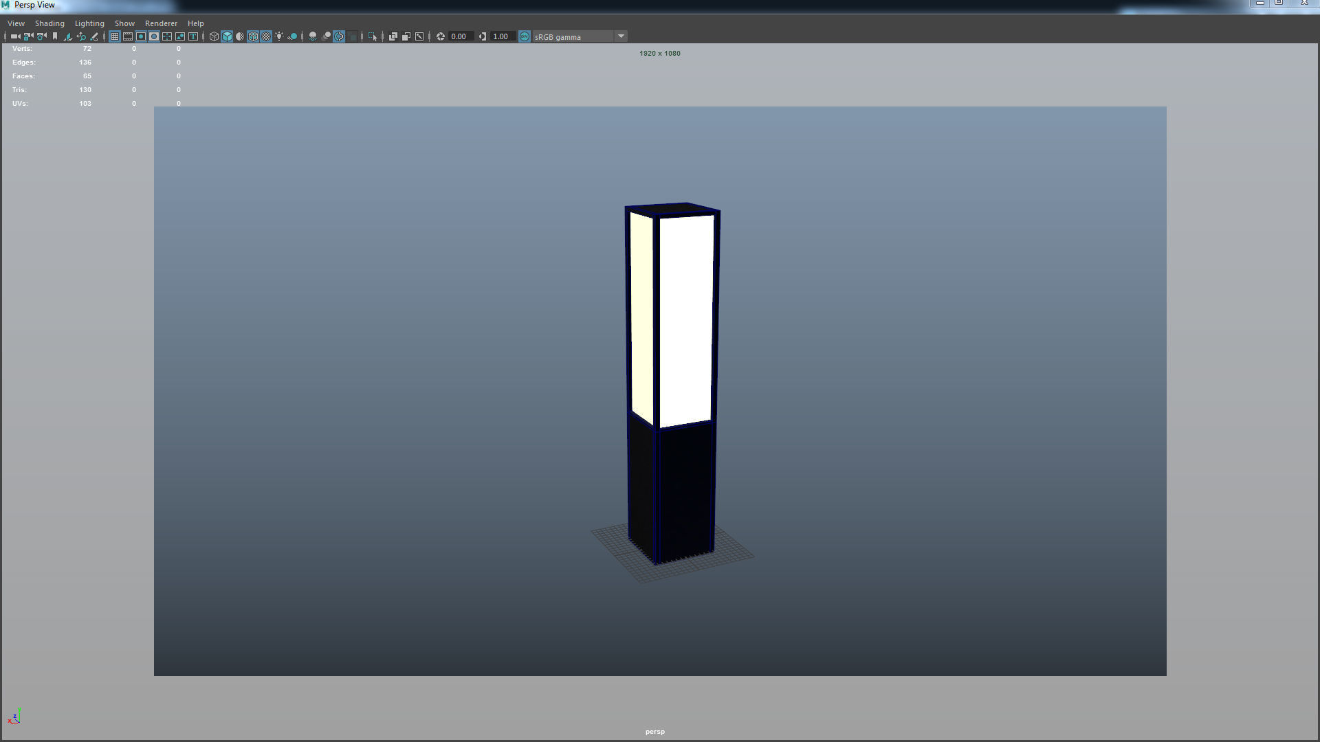 Garden Light Pack Low-poly 3D model_19