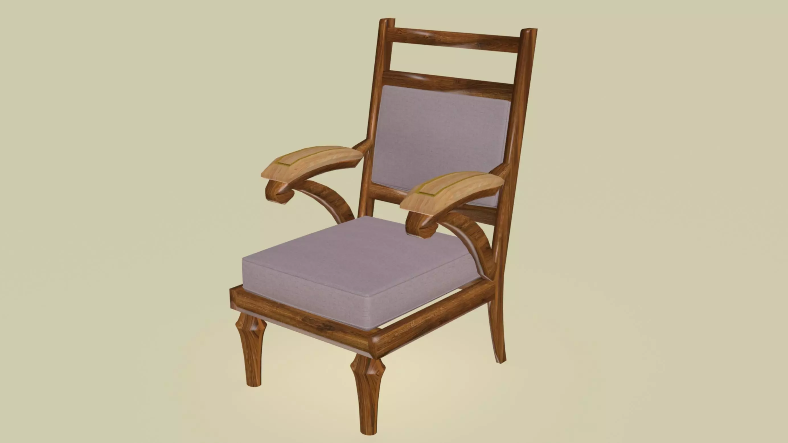 Provincial Fire-side Chair 3D model