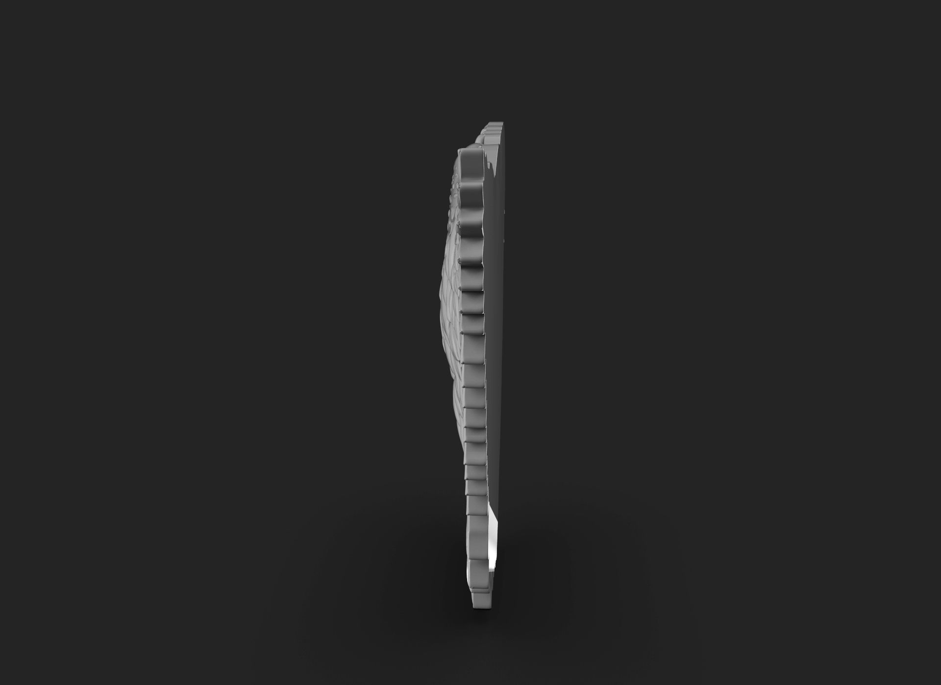 Eagle Bass Relief  3D print model_24