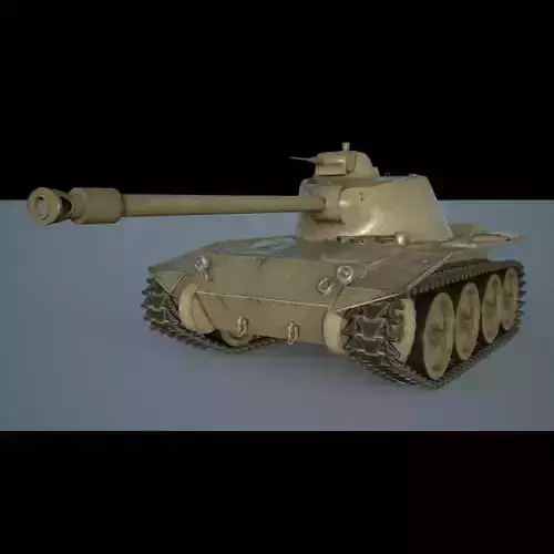 T71 Tank Low-poly 3D model