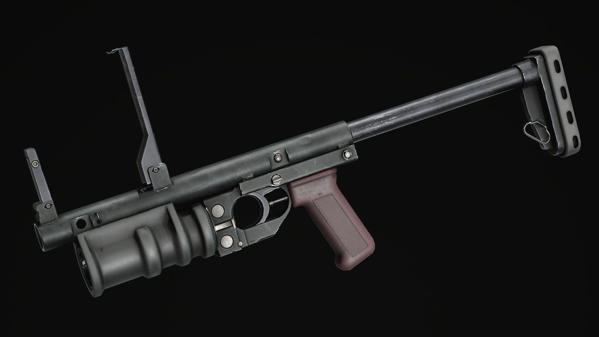 PBR Russian RGM-40 Kastet and GP-25 Grenades Low-poly 3D model_3