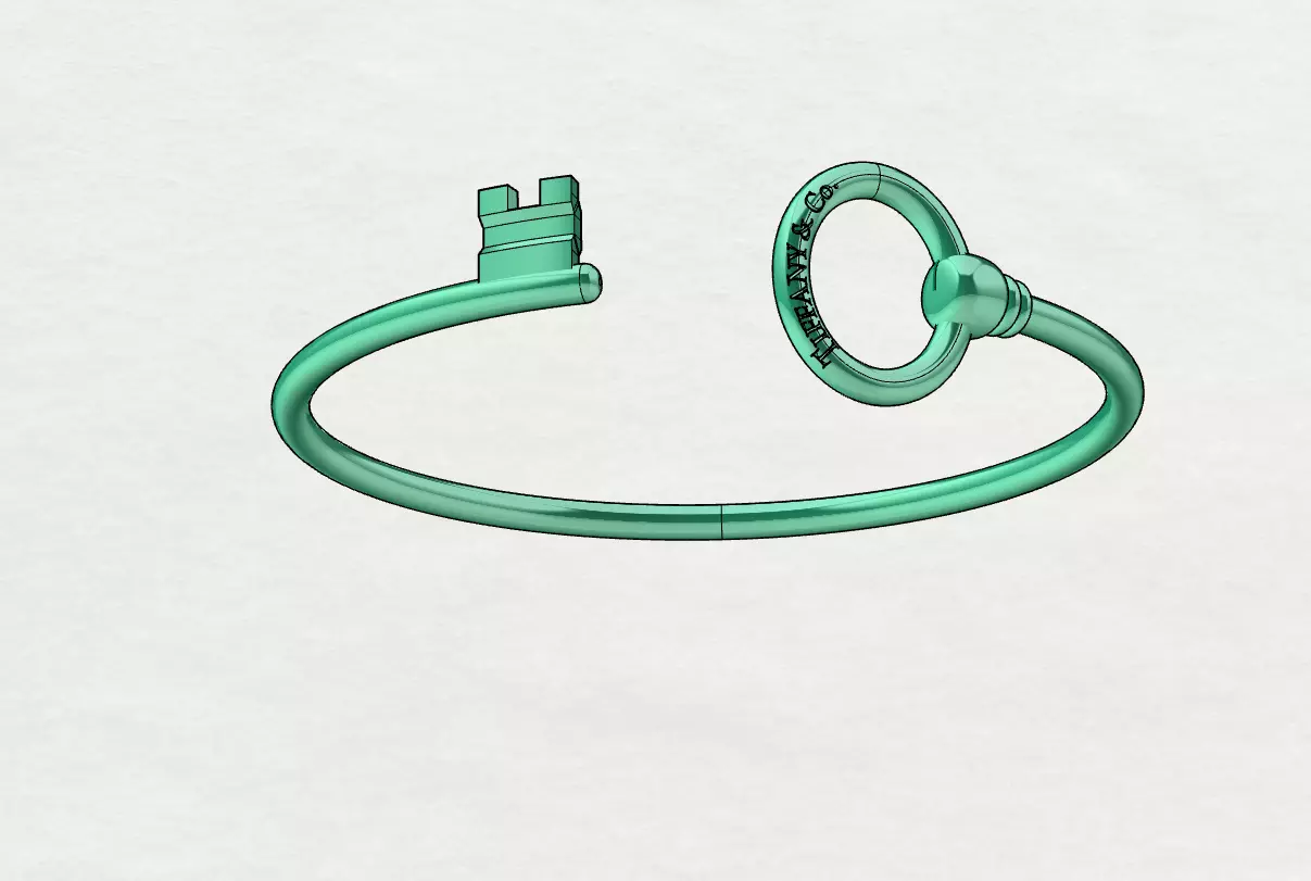 Tiffany Key Bracelet  3D print model_0